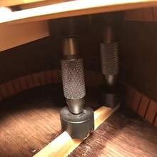 Guitar Bridge Clamp Luthier Tool | Adjustable Acoustic Guitar Bridge & Brace Repair Clamp | Professional Gluing Fixture For Cracked Heels & Bridges - Silver - View 4