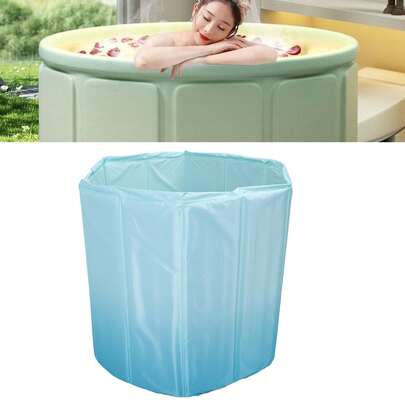 Adult Folding Bath Tub, Bathing Tub, Sit-Down Tub, Swimming Tub, Adult Full-Body Bath Tub, 70cm