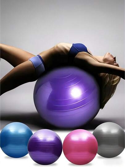 1 szt. Gruba, odporna na pękanie piłka do jogi – piłka do pilatesu, do treningu równowagi i propriocepcji, sprzęt fitness, pompka nie jest dołączona