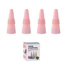 硅胶酒瓶塞，可重复使用啤酒调味瓶盖，保持葡萄酒新鲜，密封性好，适用于威士忌、红酒、香槟和啤酒 - 厨房酒吧配件 - 彩色 - 查看 18