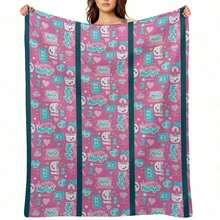 Like Nastya Pattern Throw Blanket Luury St Bed Plaid Sleeping Bag Valentine Gift Ideas Blankets - Black - View 1