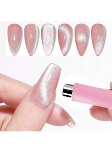 不锈钢角质层推棒、双面指甲锉、指甲打磨器、美甲护理工具、专业灰白指甲抛光块、磁性美甲棒、柠檬香蕉香味美甲贴纸、3D水果美甲贴纸 - 彩色 - 查看 7