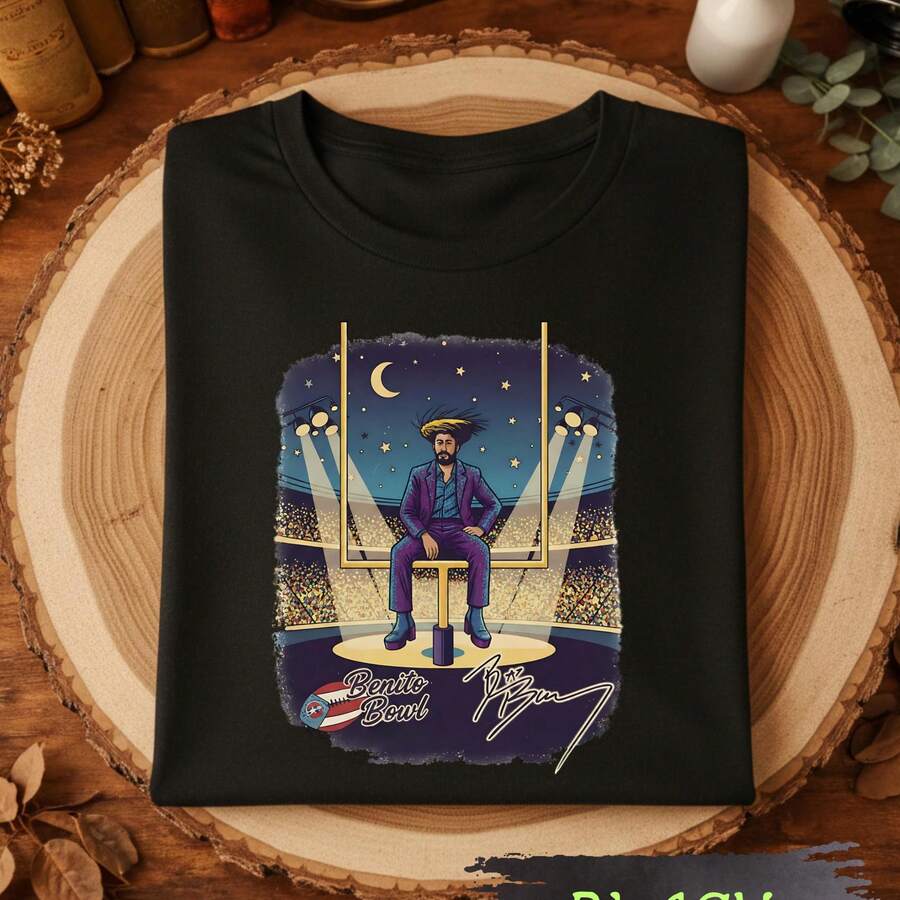 Benito Bowl Shirt, Puerto Rico Coqui Frog Tee, Football Fan Gift - màu đen - Xem 1