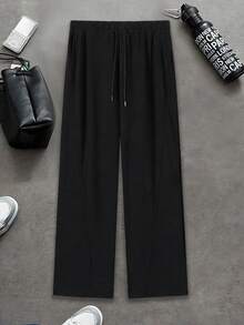 男士拼接设计休闲裤，时尚百搭，适合日常穿着、运动、办公和户外活动