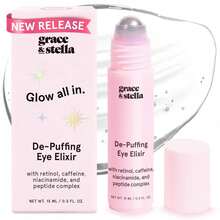 Grace & Stella Under Eye Brightener Roller - Airplane Travel Essentials - Travel Size Toiletries - Retinol & Caffeine Eye Serum For Puffiness, Dark Circles, Wrinkles - Vegan Skincare (15ml / 0.51floz) - Con lăn massage mắt (15ml / 0.5 fl oz) - Xem 10