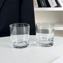 2个玻璃饮水杯，饮料杯，完美饮水杯，圆柱形水杯 - 透明 - 查看 6