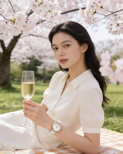 Marvin Women Watch Classic Swiss Quartz Stainless Steel Watch Fashion Ladies Watch, 12 Diamonds, Mother-of-Pearl Dial,Sapphire Crystal Mirror