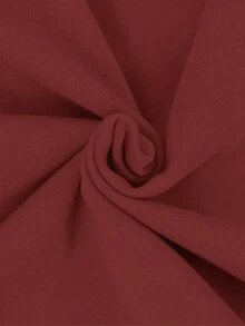 Áo nỉ nữ màu đen với chữ "Amour" màu đỏ in nổi, kiểu dáng thoải mái cho mùa thu/đông. - Đỏ gỉ - Xem 8