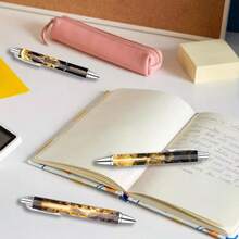 1pc/6pcs Dignified Guardian Deity - Fudo Myo-O Themed Ballpoint Pen, Black Ink Smooth Writing Pen, Suitable For Study, Office, Creative Stationery Gift, Fun Supplies, Office Essential And Writing Tool - 1pc-random Color - View 3