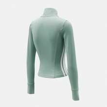 Adidas Women's WE JKT 3S Jacket Knitted Hooded Cardigan KD9236 - Green - View 2