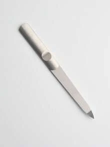 1pc Stainless Steel Double-Sided Nail File For Nail Sanding, Used For Nail Salons And Nail Art,Nail Supplies,Nail Tools,Nail Art Tools,Back To School,Nails,Nail Tools For Press On Nails,Manicure Pedicure Tools - Silver - View 6