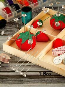 50/100pcs Diamond Shaped Bouquet Pins (0.6*3.8cm) | Transparent Pins Suitable For DIY Crafts, Weddings And Cosplay Wig Styling. This Set Provides 50 Or 100 Pcs Of 0.6*3.8cm Transparent Diamond-Shaped Bouquet Pins, The Sparkling Diamond Design On The Pin Head Adds An Elegant Luster To Your Floral Arrangements And Handicrafts. - Multicolor - View 10