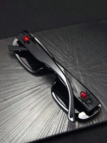 2 Pairs/Set New Fashion Small Frame Glasses, Retro Personalized Stylish Glasses, Versatile Glasses, Fashionable School Style - Multicolor - View 7