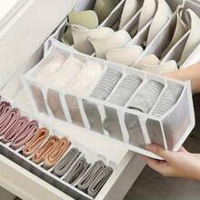 3pcs/Set Underwear Fabric Drawer Storage Basket, Socks Storage Drawer Box For Panties, Bras, Ties, Clothes, Household Space Saving Organizer Of Wardrobe, Closet, Bedroom, Home, Dorm, Bedroom Accessories - 白色 - 查看 9