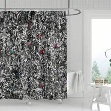 Rare 71x71  Shower Curtain: Hundreds Of Tom + Gohard Landmarks + Finland Men - White - View 1