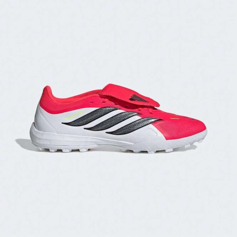 Adidas Predator League FT TF Football/Soccer Shoes, Low-Top, JR7873, Unisex - Red and White - View 1