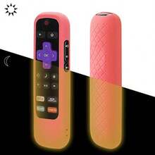 Nightglow Red Case For Roku Express Remote Light Weight Anti Slip Case With Vibrant Color And Non Slip Texture For Enhanced Grip And Durability - A - Xem 2