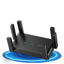 300Mbps WiFi路由器，覆盖面积达12,880平方英尺，支持108台设备，远距离网络路由器，配备以太网端口，是家庭远距离使用的理想选择，易于设置。 - 彩色 - 查看 10