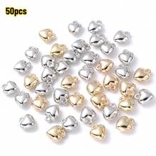 4Amazonia 50pcs Vintage Colden Heart Charms Bohemia CCB Plastic Heart Spacer Beads For Making Bracelet Earring Choker Necklace Pendant DIY Jewelry - Love - View 8