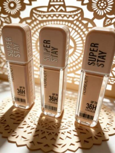 3 Piezas Corrector Líquido de Larga Duración, Cobertura Media a Alta, Fórmula Ligera