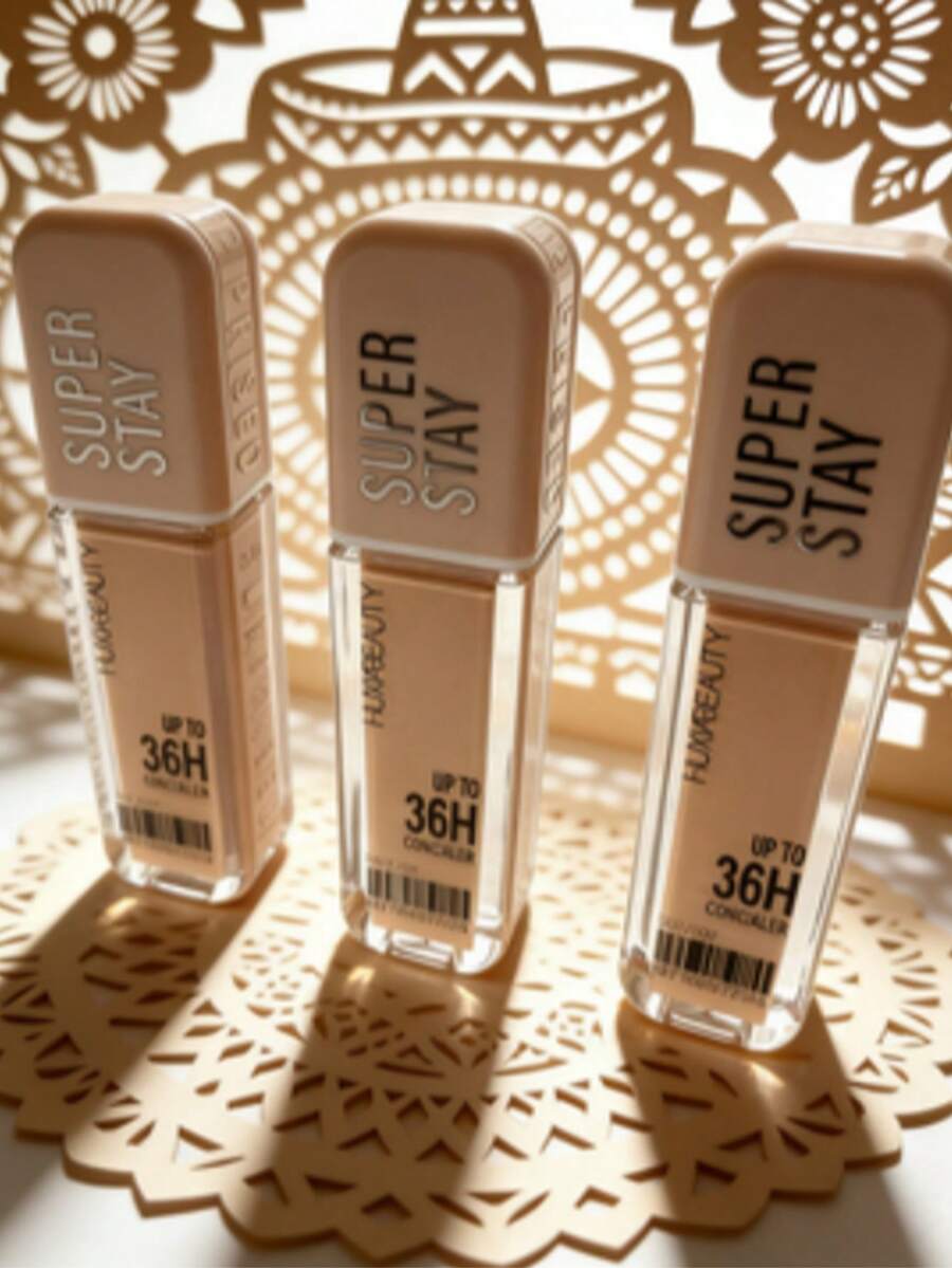 3 Piezas Corrector Líquido de Larga Duración, Cobertura Media a Alta, Fórmula Ligera - Carne - Ver 1