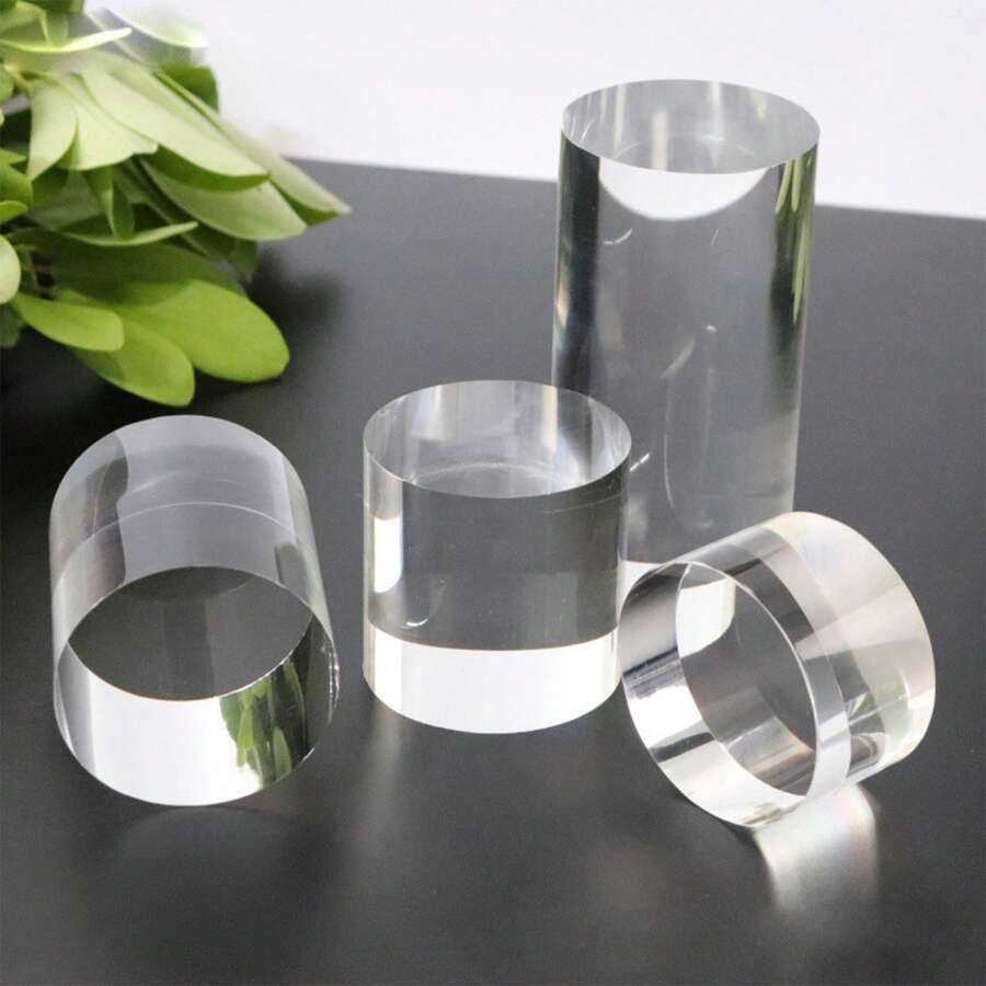 1pc Transparent Acrylic Round Display Stand Perfume Display Rack Modern Display Box Jewelry Cosmetics Bedroom Home Decor Storage Display Rack Mini Doll Display Easy To Clean Space-Saving