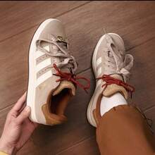 adidas originals CAMPUS 00s CNY 新年款式 馬年限定 復古緩震透氣輕便薄底 麵包鞋板鞋 男女同款 - 卡其色 - 查看 3