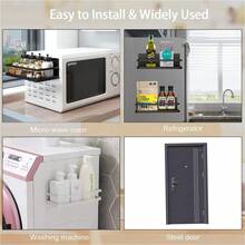 Refrigerator Storage Rack - 블랙 - 보기 3