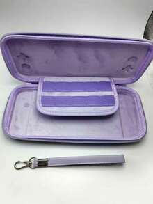1pc Purple EVA Carrying Case Suitable For Nintendo Switch OLED Console, Handheld Protective Hard Shell - Purple - View 6