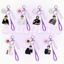 B/T/S – , J-HOPE, JIMIN, V, JIN, RM, Acrylic Keychain Backpack Hanger. - Multicolor - View 1