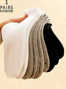 1/5/10/15/20 Paar zufällige Damen einfarbige retro minimalistische Knöchelsocken - Verschiedenfarbig - Übersicht 13
