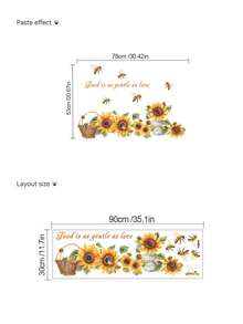 1PC- Wallpaper -[Plants And Flowers]Decorations Home Office Self-Adhesive Wallpaper Removable Wall Stickers For Wall Decor Living Room, Living Room Decor, Bathroom Window Toilet Stickers –Wall Decor For Dining Room Kitchen Wall Art Bedroom Decor Decor - PVC Self-adhesive - View 12