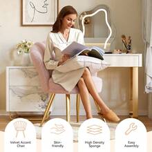 Living Room Chairs - Pink - View 4
