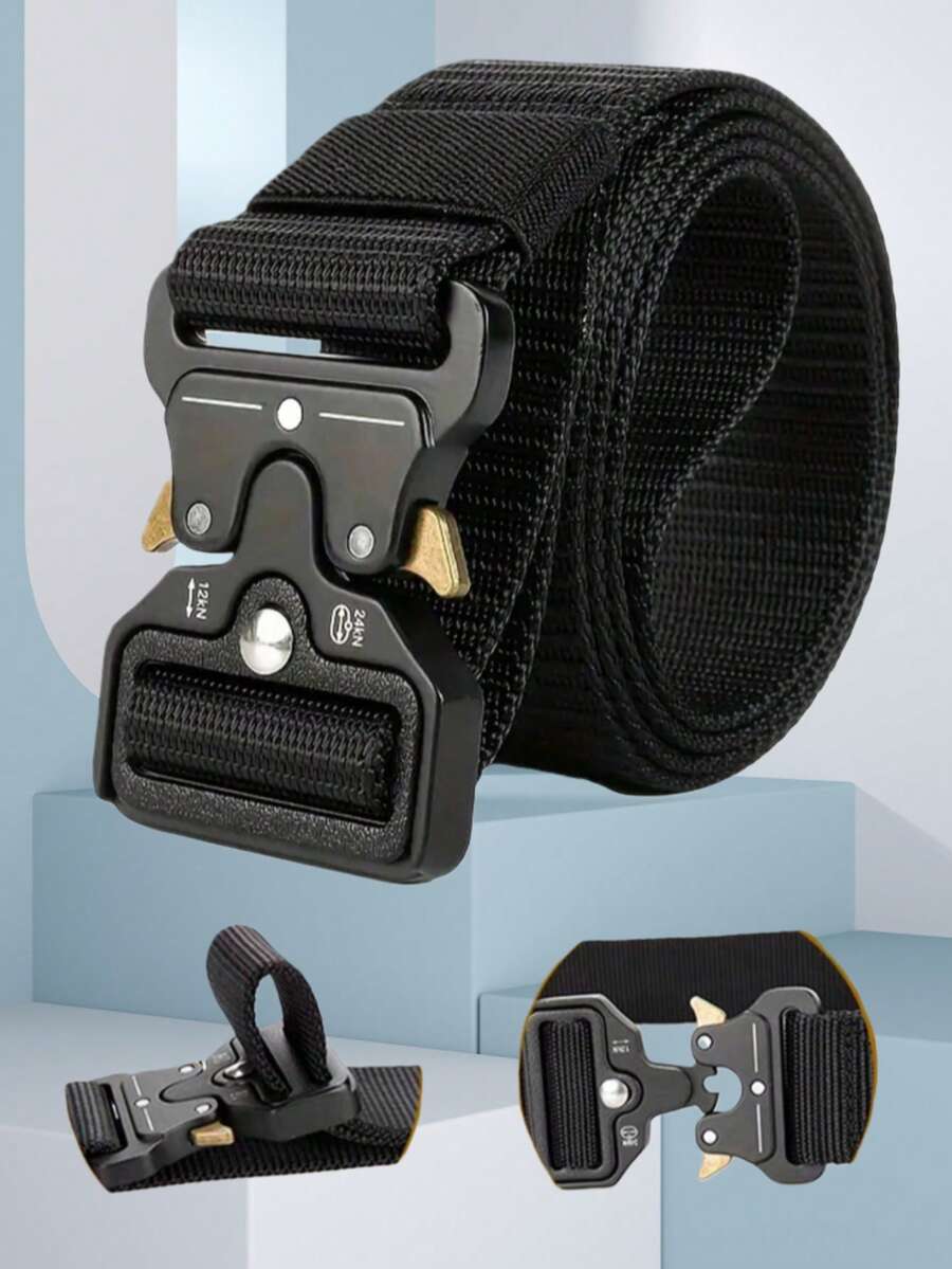 Cobra战术腰带，户外休闲实用训练裤腰带 - 尼龙编织腰带 - 彩色 - 查看 1