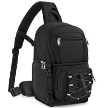 NEWHEY Camera Bag, DSLR/SLR/Mirrorless Cameras Case Small Waterproof Camera Sling Bag Crossbody Bags For Photographers With Tripod Holder Compatible With Canon/Nikon/ - Multicolor - View 12