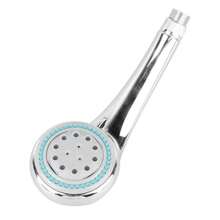 Cabezal de ducha de mano, plástico galvanizado, cabezal de ducha de mano de tres funciones 8107 - Ducha + accesorios de tubería de plata de 1,5 m - Ver 6