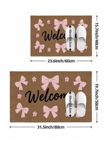 DAJIANG Thảm trang trí nơ, thảm len kiểu dáng dễ thương dành cho bé gái, phù hợp cho phòng tắm, nhà bếp, ngoài trời, trong nhà, hành lang, phòng ngủ, phòng khách, cạnh giường, có thể giặt máy, dễ vệ sinh, đế chống trượt, phù hợp trang trí phòng ngủ mùa đông, trang trí ngày lễ tình nhân, phụ kiện phòng tắm thiết yếu, bộ trang trí phòng, thảm trang trí ngoài trời. - Hồng - Xem 17