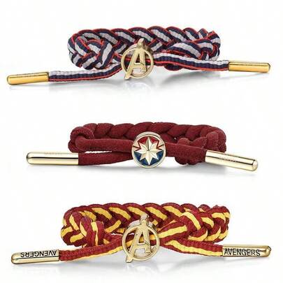 The Avengers Woven Couple Bracelets! Exquisite Weaving Craftsmanship, Wear-Resistant And Not Easy To Snag, Fits The Wrist Comfortably Without Tightness. Unisex Style, Versatile For Daily Wear, Dates, Commuting And Various Occasions, Easily Enhancing The Styling Atmosphere.