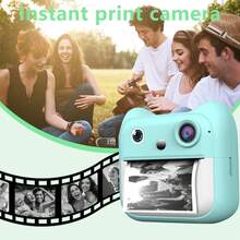 Instant Print Camera & 1080P HD Digital Camera With Zero-Ink Printing Technology | 3-In-1 Portable Photo Printer With Fun Filters And Built-In 1300mAh Battery For On-The-Go Memories | Gift For Travel, Christmas, Birthdays, And Parties - Blue/Pink, Portable Camera - ET-multicolor - View 11