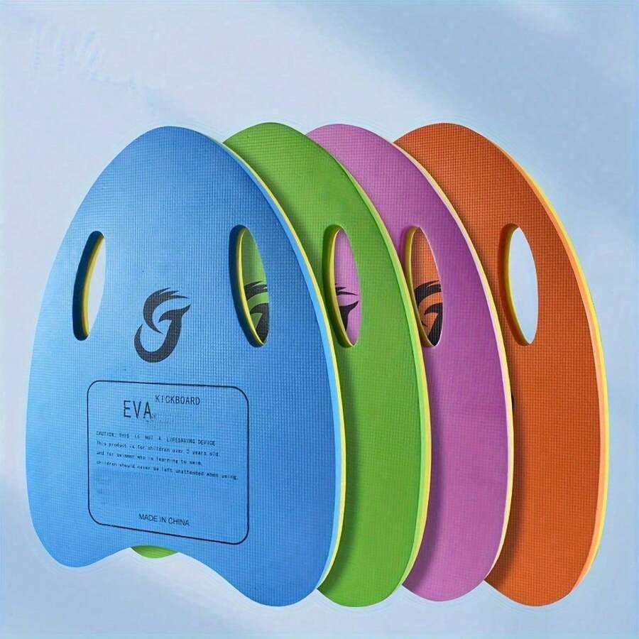 1pc A-Shaped Eva Foam Anti-Skid Swimming Board For  And Effective Training - Embossed For Men And Women - 黃+橙色 - 查看 1