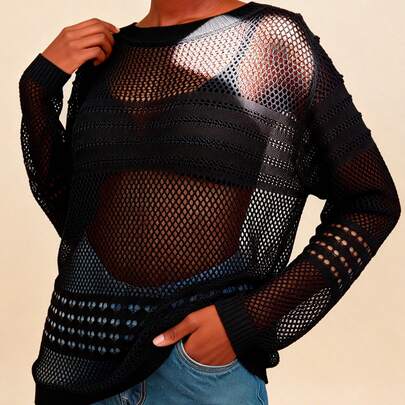 船领长袖针织衫，春夏款