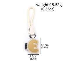 1pc Creative PU Leather 26 English Letter Keychain Pendant, Minimalist Couples Car Bag Key Chain Accessory Gift - Multicolor - View 22