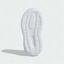 Adidas 婴儿/幼儿男童 RUNFALCON 5 EL I 跑步鞋，IE8598 - 黑與白 - 查看 3