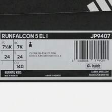 Adidas Infant/Toddler Girls' RUNFALCON 5 EL I Running Shoes, JP9407 - Baby Pink - View 7