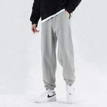 Nike Dri-Fit 健身訓練舒適透氣休閒速乾束腳針織運動褲 男款 灰色 - 灰色 - 查看 2