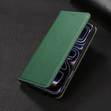 1pc Flip Cover Protective Case Compatible With Apple 17 Pro Max/16/15/14/13/12/11 Pro, Wallet Style Phone Protective Case - Green - View 7