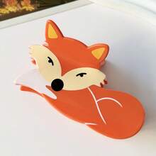 1pc Cute Cartoon Animal Fox Claw Hair Clip, Creative Animal Hair Claw Hair Accessory For Party, Can Be Clipped On The Back Or Side Of The Head Elegant Claw Clip Causal Hair Clutch - Multicolor - View 8