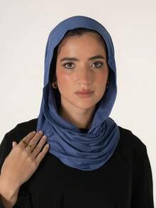 1件装女士经典纯色头巾，预缝制裹身式围巾头巾，可调节多用途头巾，柔软舒适的粘胶纤维面料，适合日常佩戴、运动、瑜伽 - 多色 - 查看 24