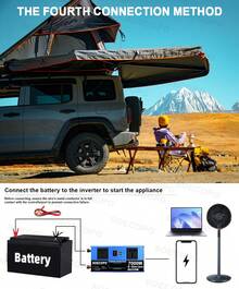 7000W Solar System Complete Kit Dual12V/24V To 110V/220V Inverter 100A Controller 200W Panel Off-Grid for Home/Camping Backup - SEP-12K-E7000 - Ver 12