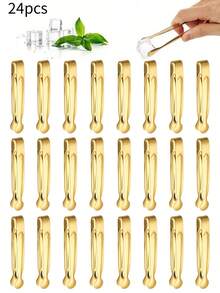 Thép không gỉ Tong Đối với Đường Hình khối , Khối nước đá , Mini Trái cây , , Thích hợp Đối với Phòng bếp , Nhà hàng , Cà phê , Buổi chiều , Sa mạc - Vàng - Xem 9